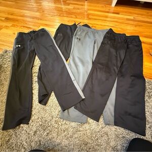 Under Armour Boys Athletic Pants Set - 3 size YXL, 1 size YL